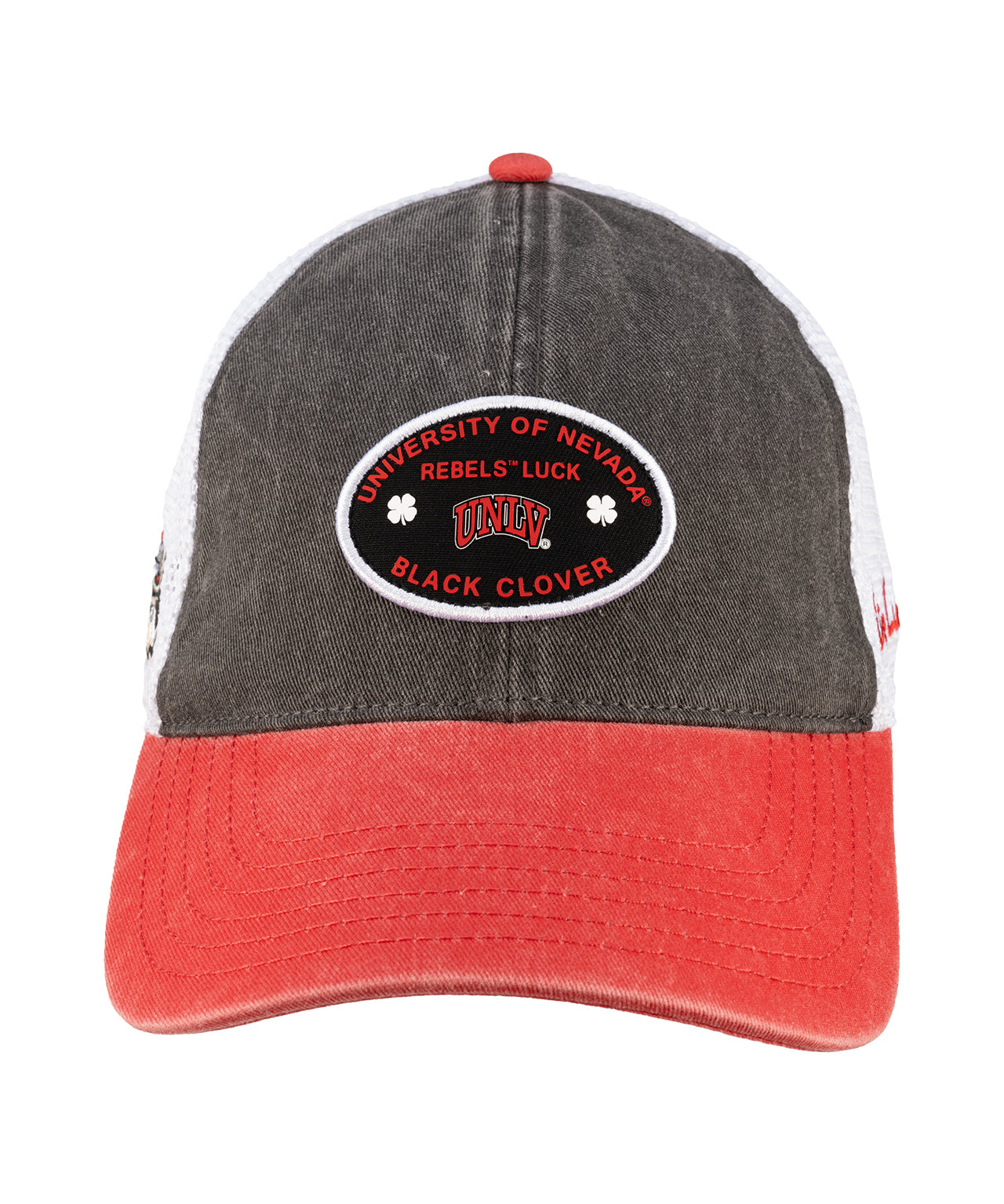 Black and red two tone vintage style hat from Black Clover featuring UNLV Rebels logo