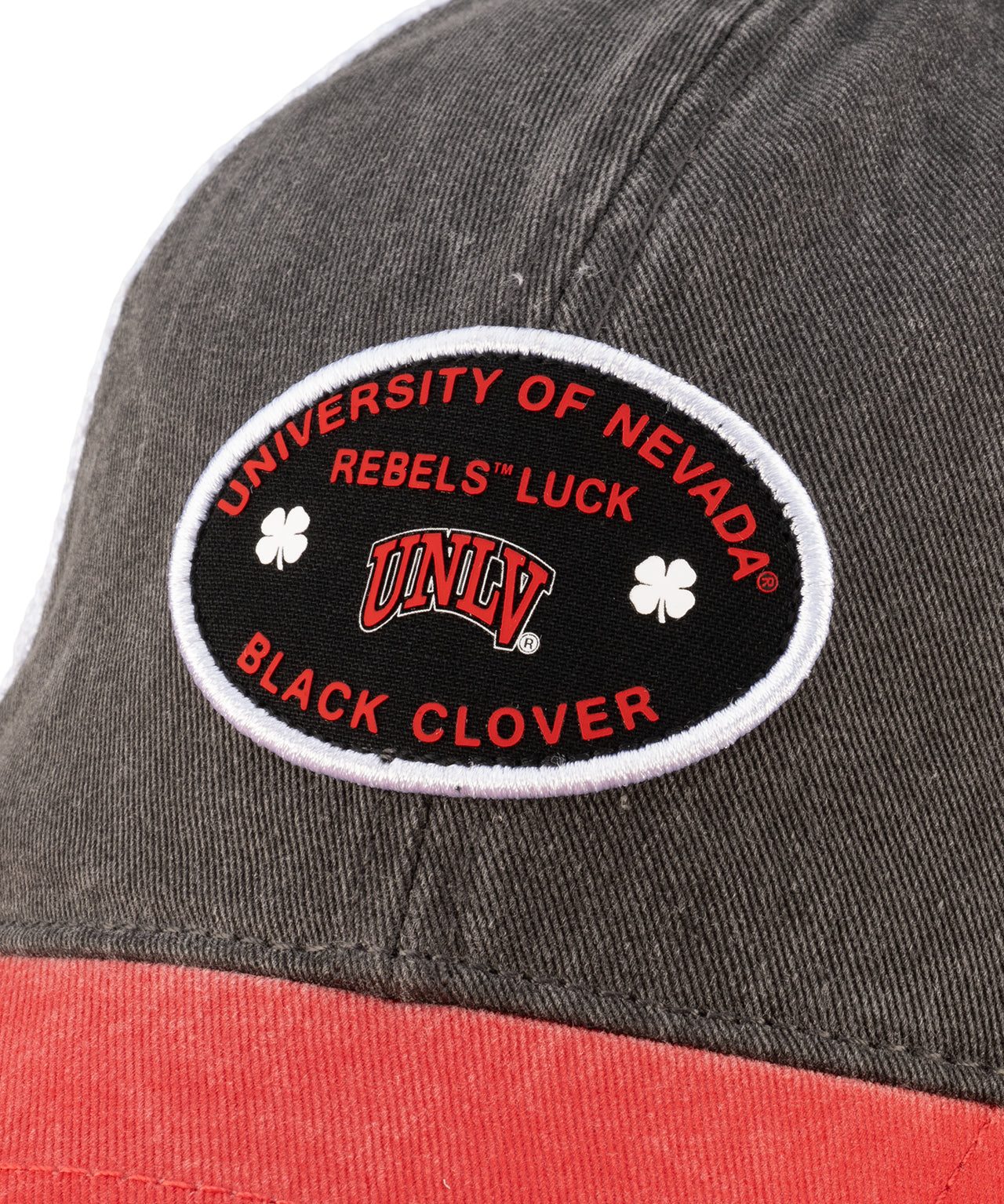 Black and red two tone vintage style hat from Black Clover featuring UNLV Rebels logo