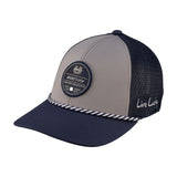 Grey and blue two tone rope hat from Black Clover featuring USU Aggies logo