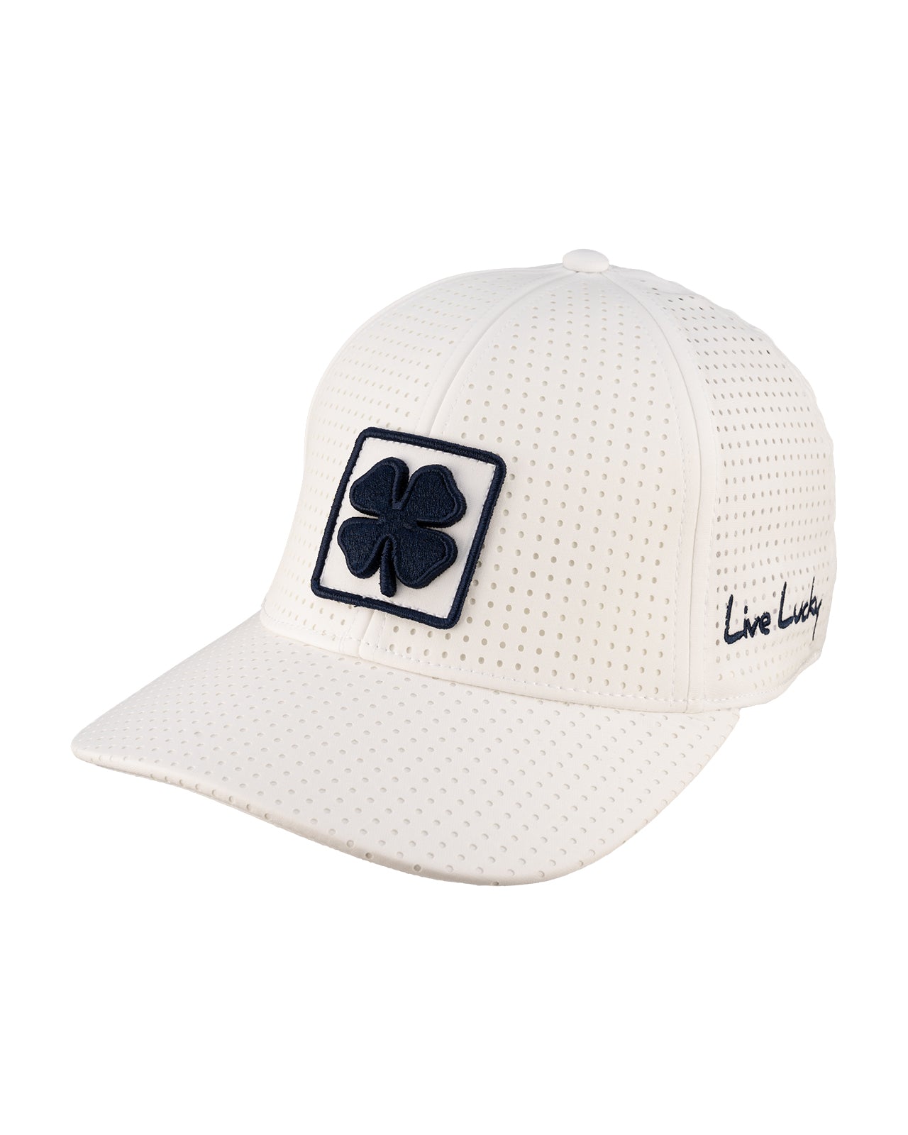 White perforated hat from Black Clover featuring USU Aggies logo