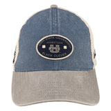 Grey and blue two tone vintage style hat from Black Clover featuring USU Aggies logo