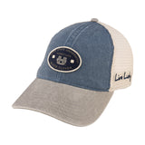 Grey and blue two tone vintage style hat from Black Clover featuring USU Aggies logo