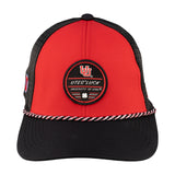 Red and Black two tone rope hat from Black Clover featuring Utah Utes Logo