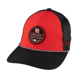 Red and Black two tone rope hat from Black Clover featuring Utah Utes Logo