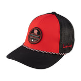 Red and Black two tone rope hat from Black Clover featuring Utah Utes Logo