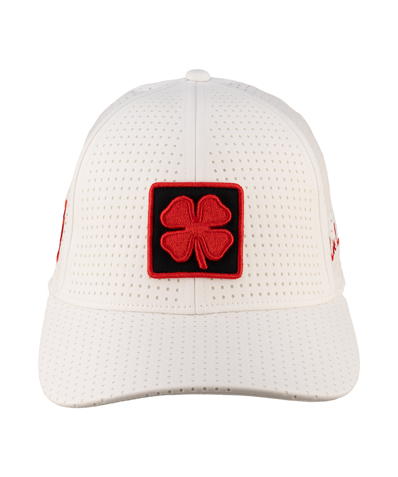 White perforated hat from Black Clover featuring University of Utah logo