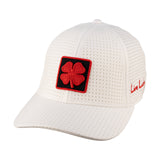 White perforated hat from Black Clover featuring University of Utah logo