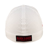 White perforated hat from Black Clover featuring University of Utah logo