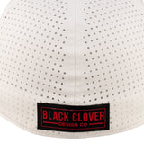 White perforated hat from Black Clover featuring University of Utah logo