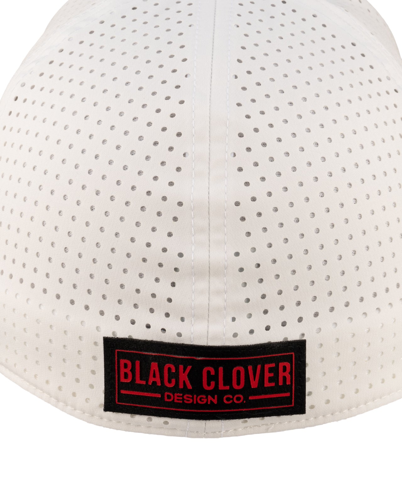 White perforated hat from Black Clover featuring University of Utah logo