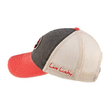 Red and Black two tone vintage style hat from Black Clover featuring Utah Utes Logo