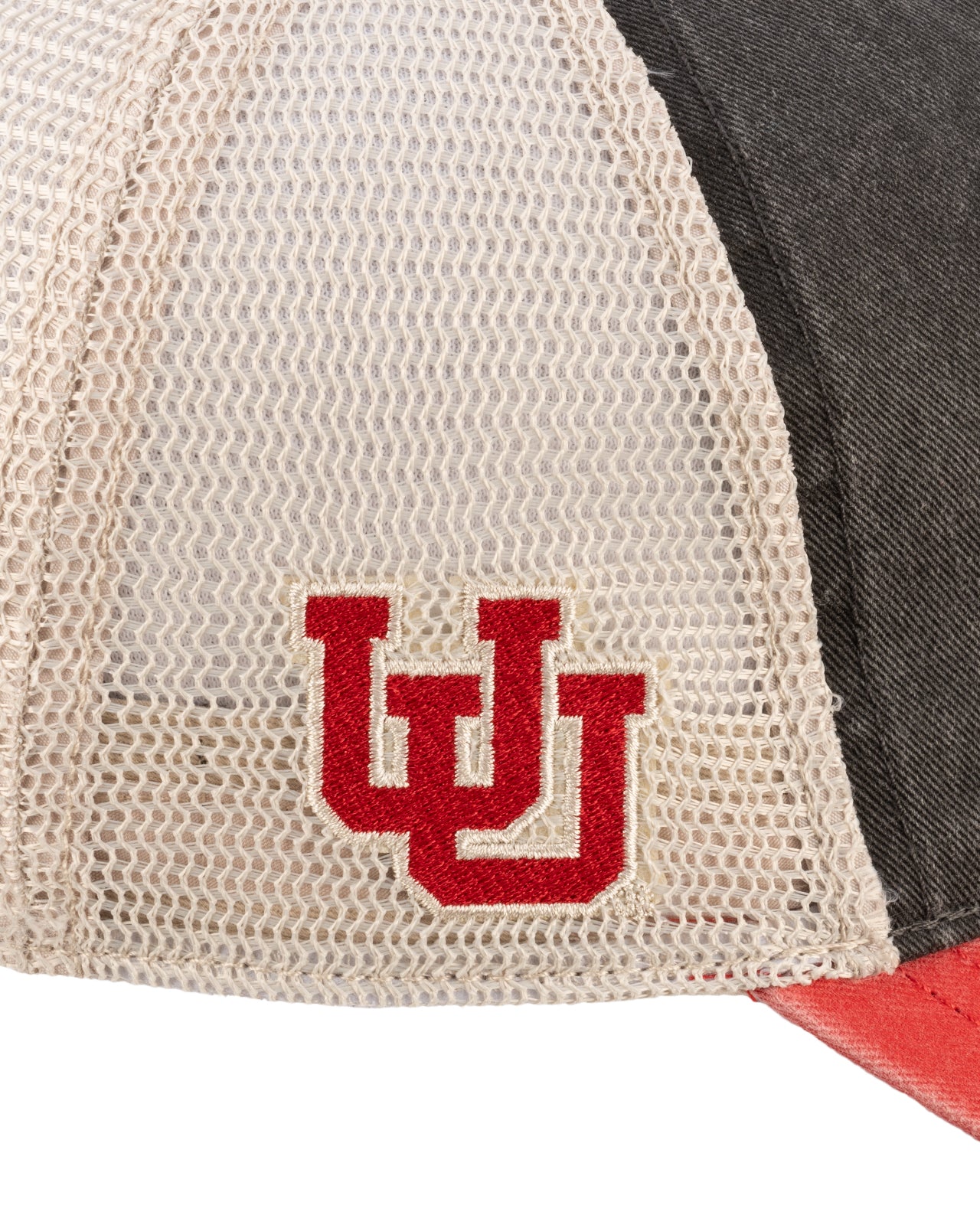 Red and Black two tone vintage style hat from Black Clover featuring Utah Utes Logo