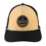 Tan and black two tone rope hat from Black Clover featuring Vanderbilt Commodores logo