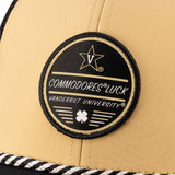 Tan and black two tone rope hat from Black Clover featuring Vanderbilt Commodores logo