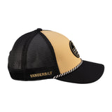 Tan and black two tone rope hat from Black Clover featuring Vanderbilt Commodores logo