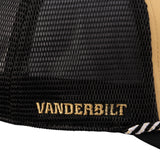 Tan and black two tone rope hat from Black Clover featuring Vanderbilt Commodores logo