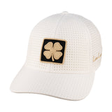 White perforated hat from Black Clover featuring Vanderbilt Commodores logo