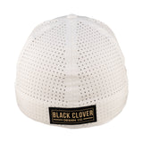 White perforated hat from Black Clover featuring Vanderbilt Commodores logo