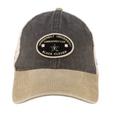 Grey and tan two tone vintage style hat from Black Clover featuring Vanderbilt Commodores logo