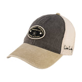 Grey and tan two tone vintage style hat from Black Clover featuring Vanderbilt Commodores logo