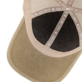 Grey and tan two tone vintage style hat from Black Clover featuring Vanderbilt Commodores logo