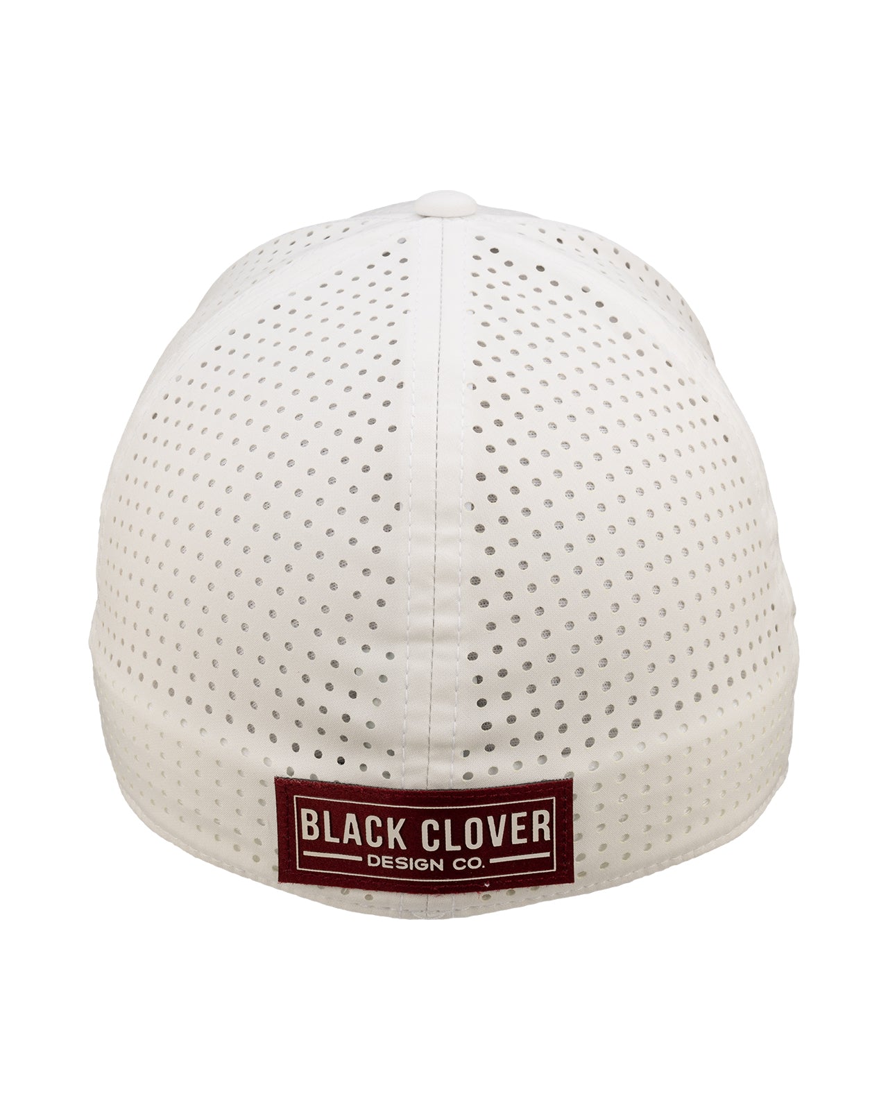 White perforated hat from Black Clover featuring Virginia Tech Hokies logo