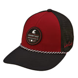 red and black two tone rope hat from Black Clover featuring Washington State University Logo