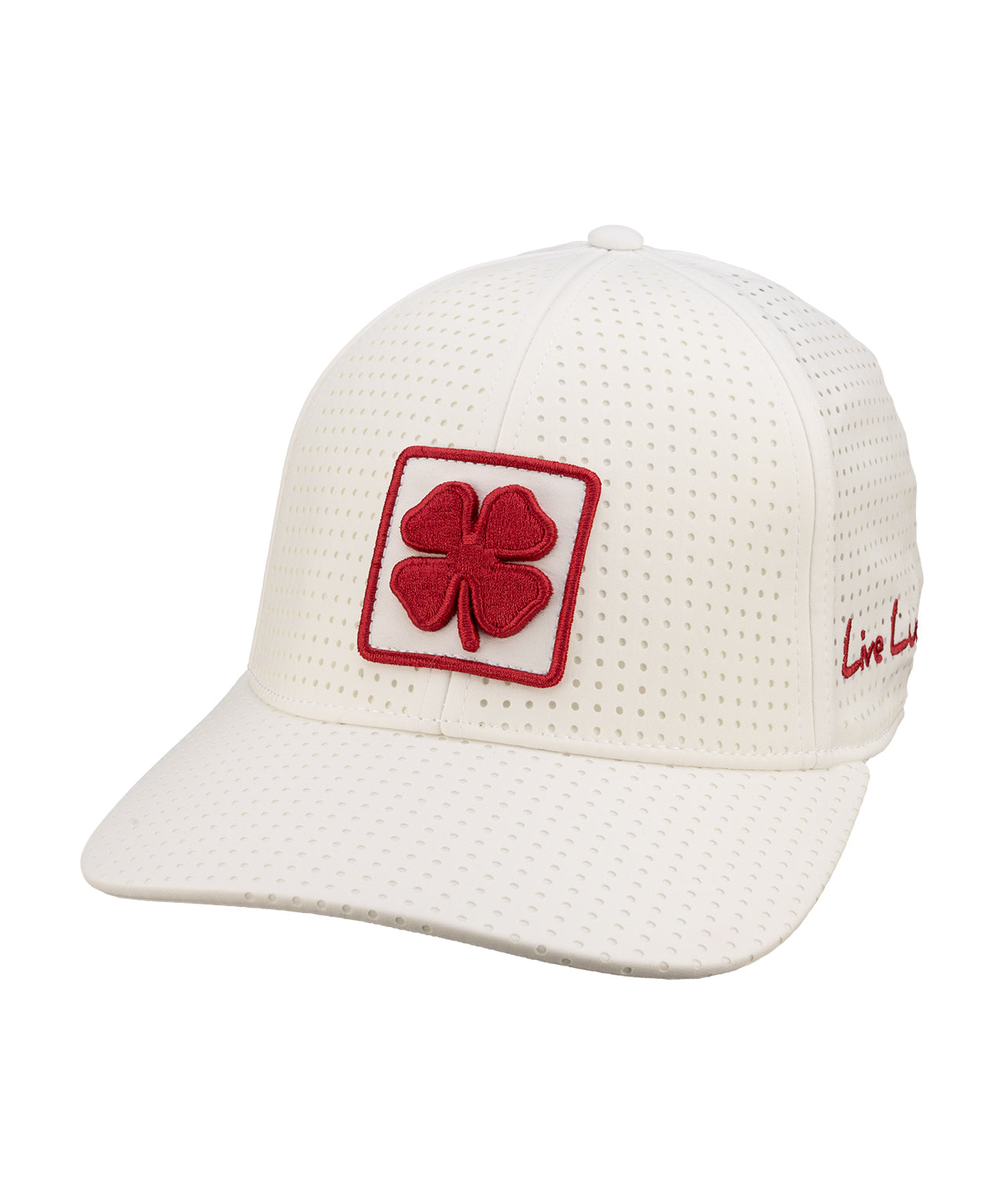 White perforated hat from Black Clover featuring Washington State Cougars Logo