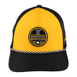 Yellow and black two tone rope hat from Black Clover featuring Wichita State Shockers logo