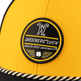 Yellow and black two tone rope hat from Black Clover featuring Wichita State Shockers logo