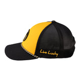 Yellow and black two tone rope hat from Black Clover featuring Wichita State Shockers logo