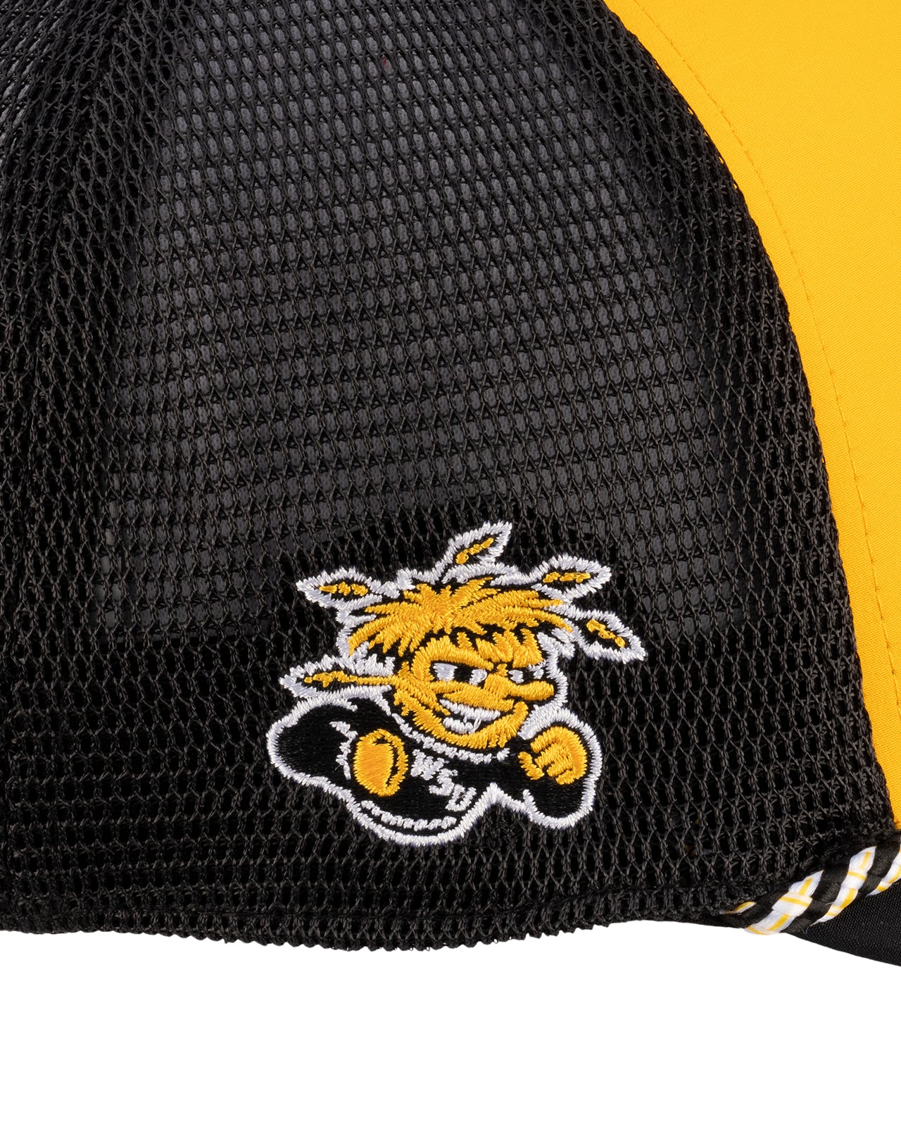 Yellow and black two tone rope hat from Black Clover featuring Wichita State Shockers logo