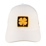 White perforated hat from Black Clover featuring Wichita State Shockers logo