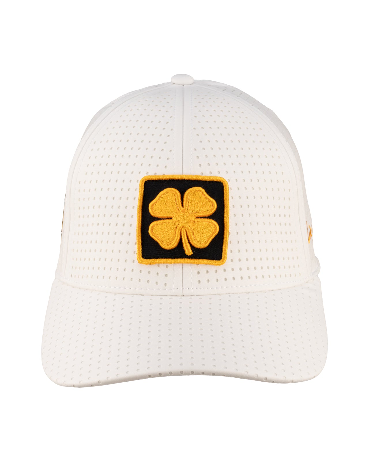 White perforated hat from Black Clover featuring Wichita State Shockers logo