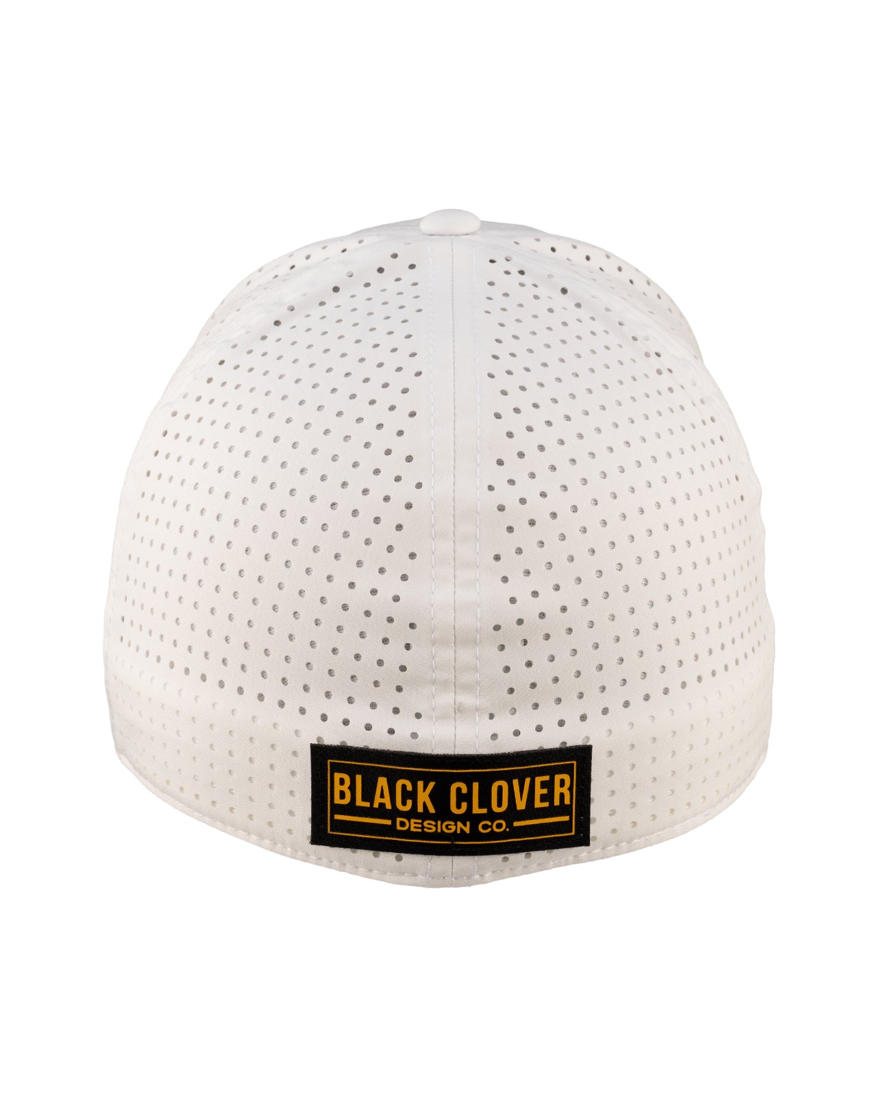 White perforated hat from Black Clover featuring Wichita State Shockers logo