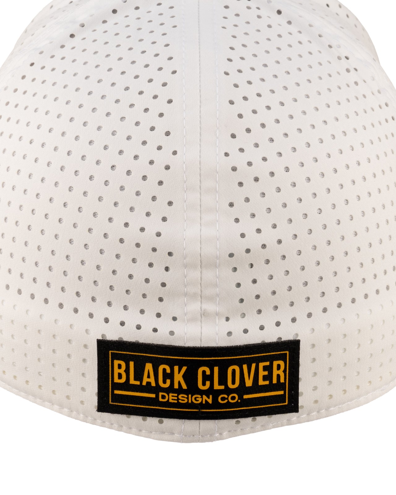 White perforated hat from Black Clover featuring Wichita State Shockers logo