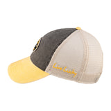 Grey and yellow two tone vintage style hat from Black Clover featuring Wichita State Shockers logo