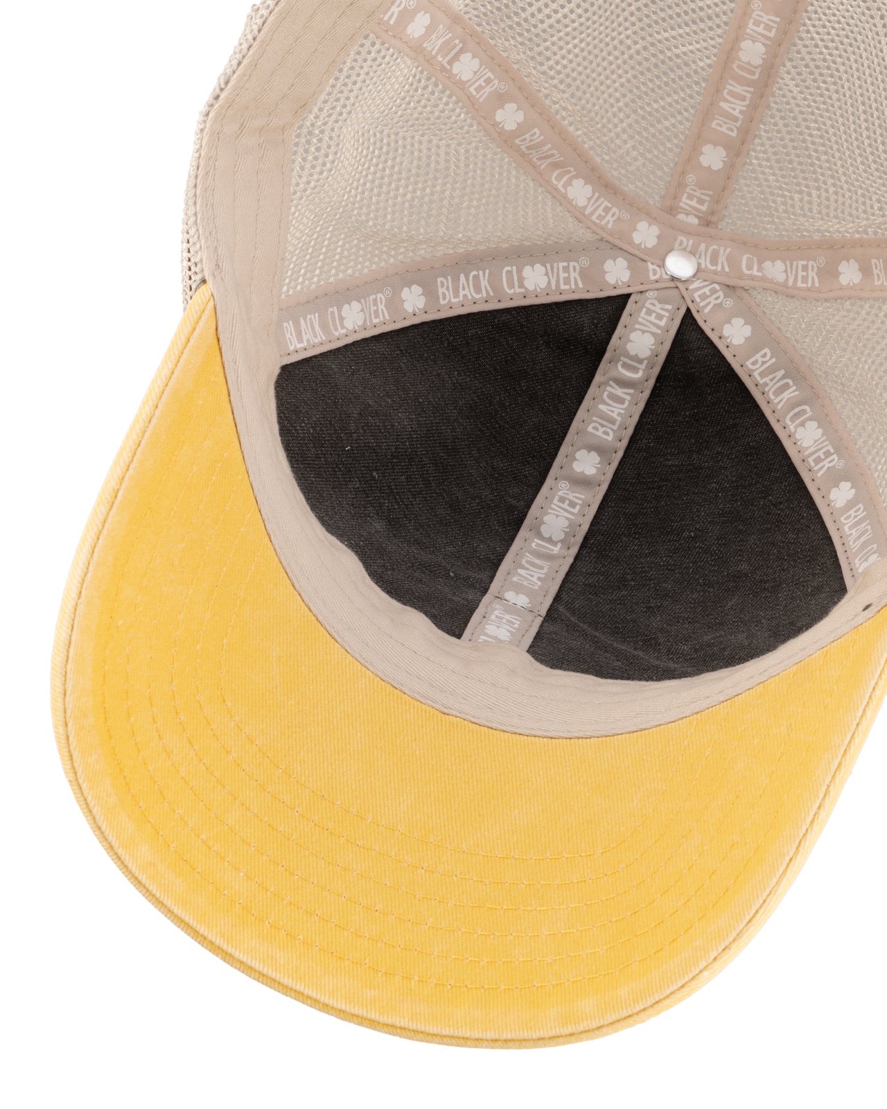 Grey and yellow two tone vintage style hat from Black Clover featuring Wichita State Shockers logo